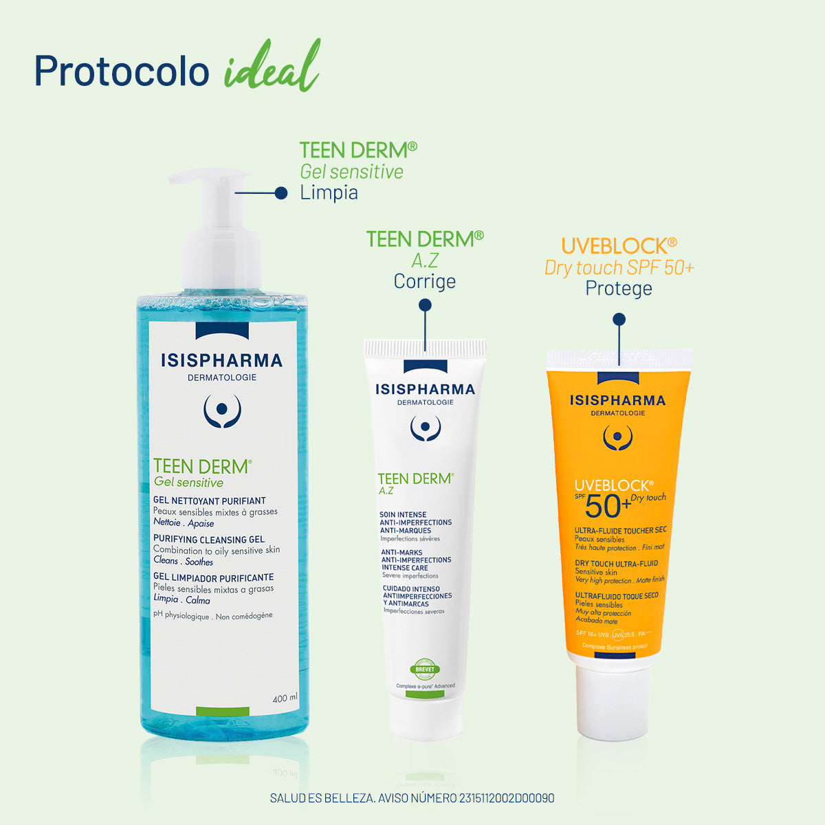 TEEN DERM GEL LIMPIADOR 400ML