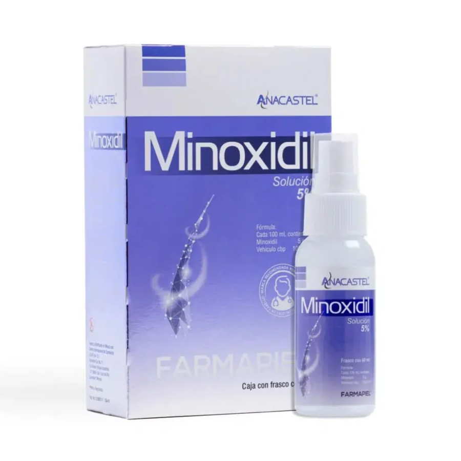 ANACASTEL MINOXIDIL SOL 5% 60 ML