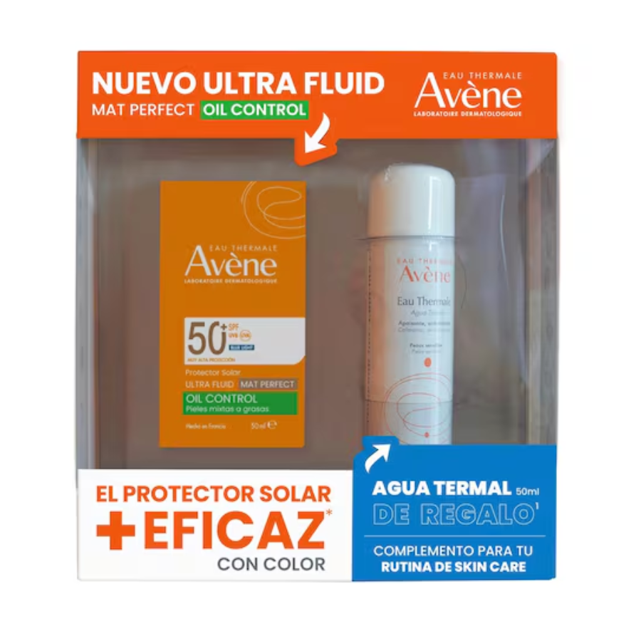 KIT AVENE ULTRA FLUIDO MAT PERFECT COLOR + AGUA TERMAL