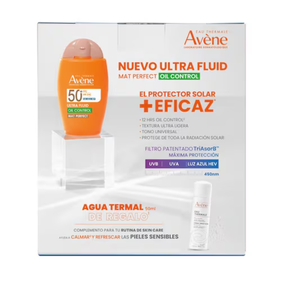 KIT AVENE ULTRA FLUIDO MAT PERFECT COLOR + AGUA TERMAL