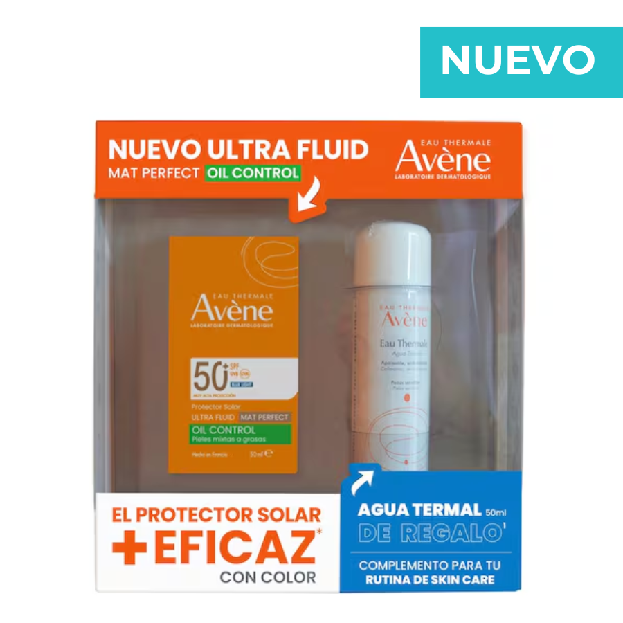 KIT AVENE ULTRA FLUIDO MAT PERFECT COLOR + AGUA TERMAL