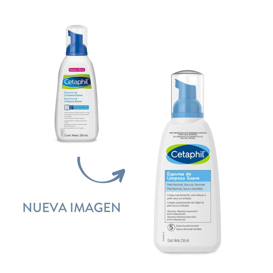 CETAPHIL ESPUMA DE LIMPIEZA SUAVE 236ML