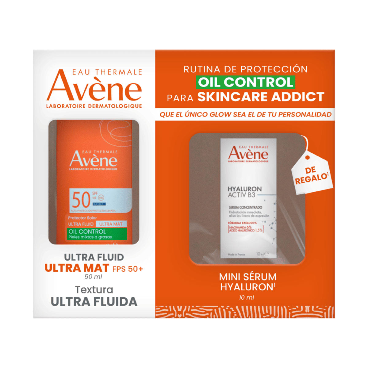 KIT AVENE OIL CONTROL ULTRA MAT + MINI SERUM HYALURON