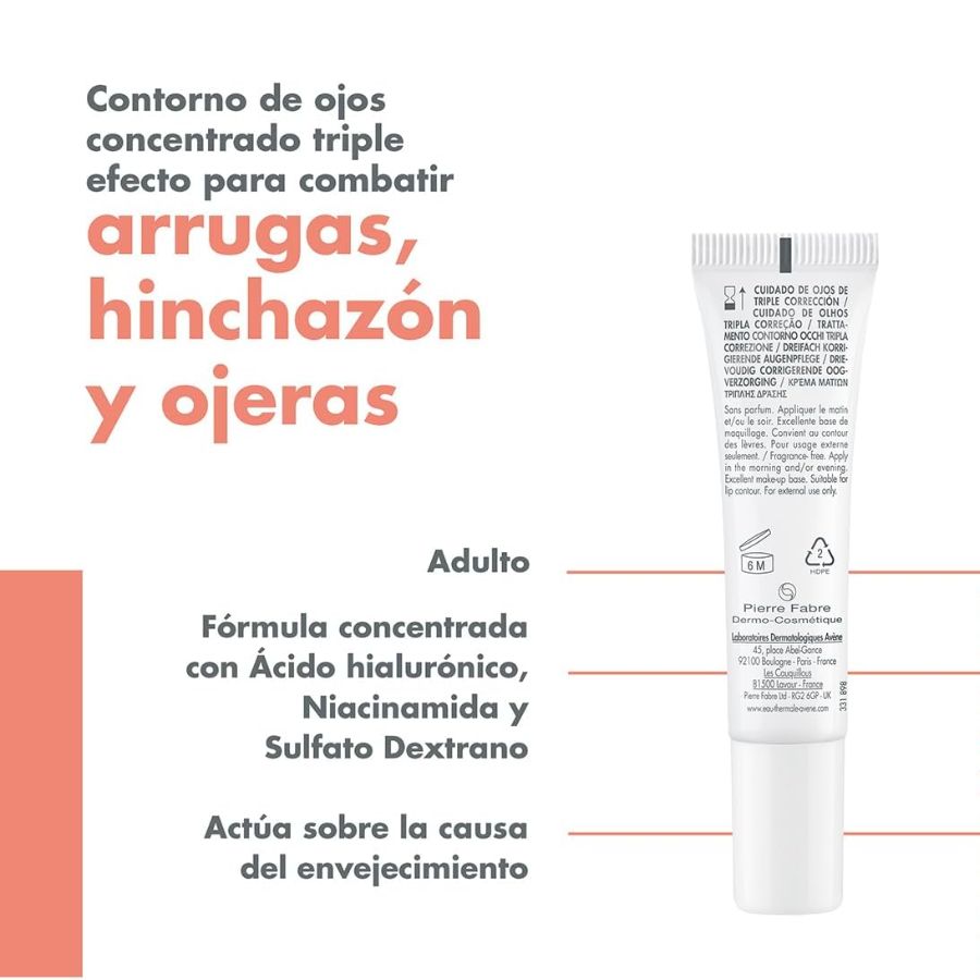 AVENE HYALURON ACTIV B3 CREMA CONTORNOS OJOS 15ML