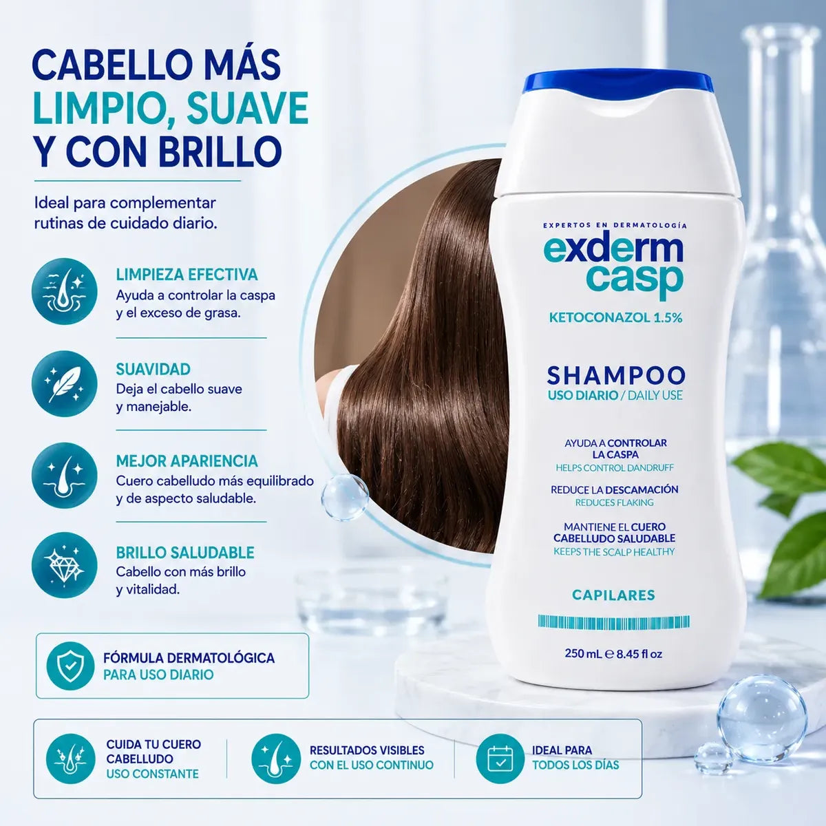 EXDERM CASP SHAMPOO ANTICASPA 250ML