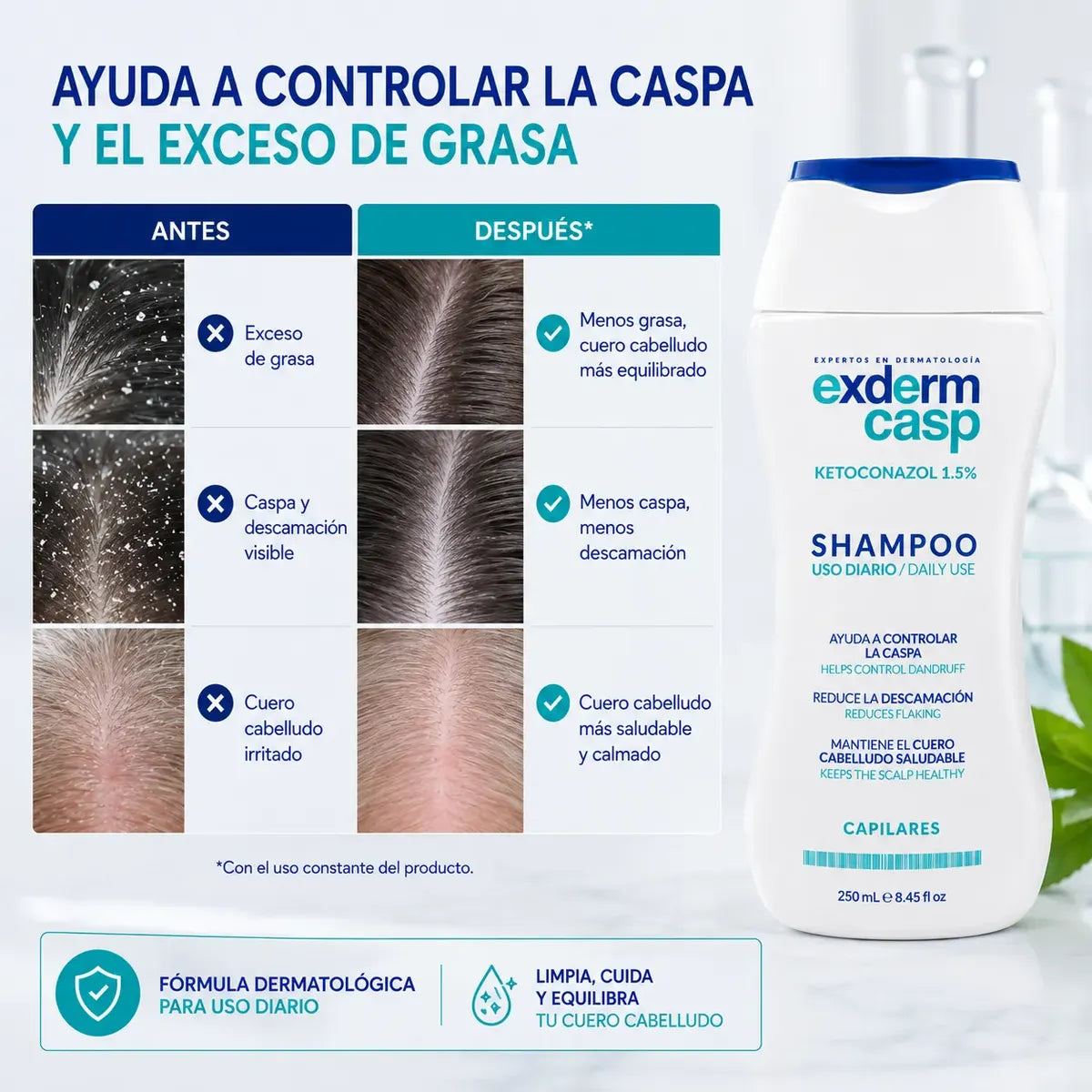EXDERM CASP SHAMPOO ANTICASPA 250ML