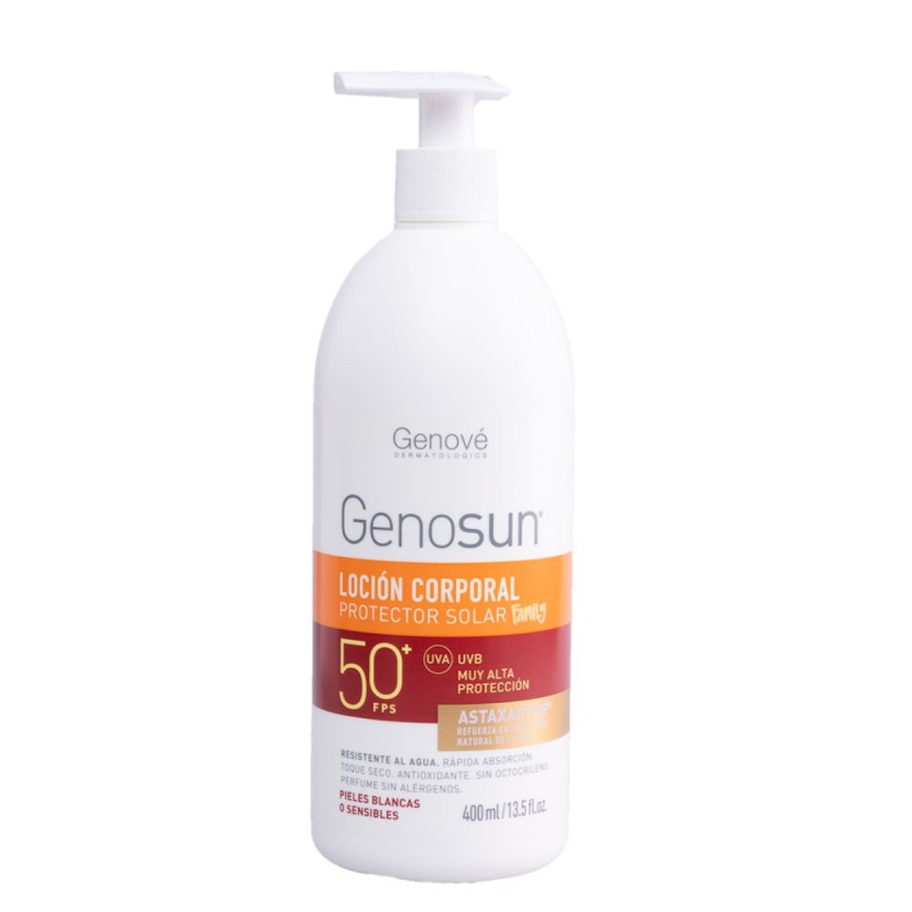 GENOSUN Körperlotion Nach Sonne – 400 Ml | Feuchtigkeitsspendend, Regenerierend, Mit Vitamin E & Antioxidantien