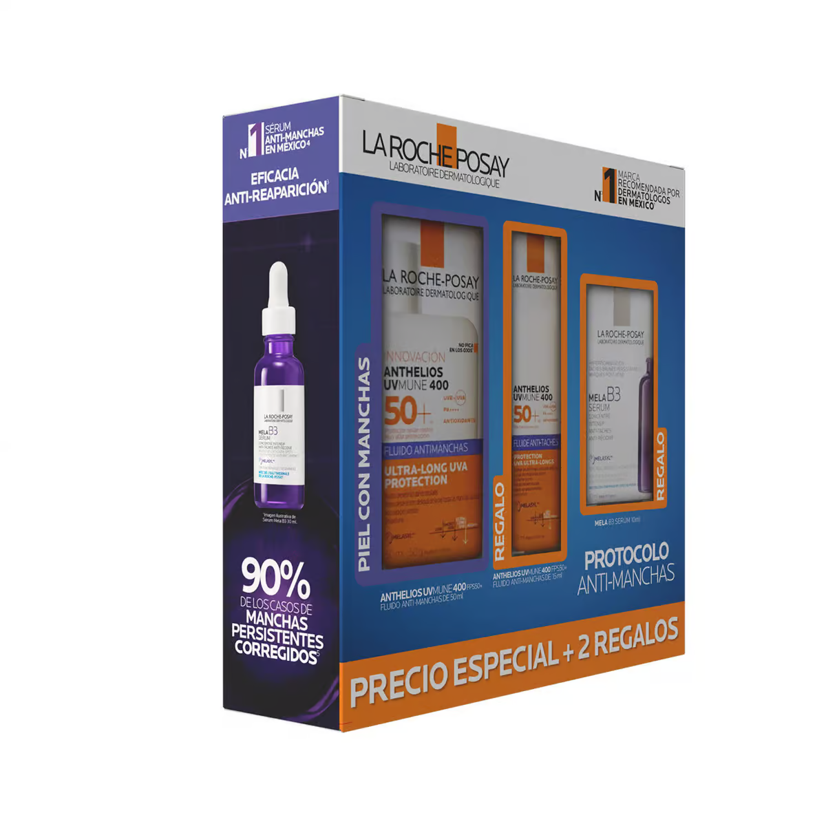 Kit La Roche-Posay Anthelios UVMune 400 Protocolo Anti-Manchas - vista frontal