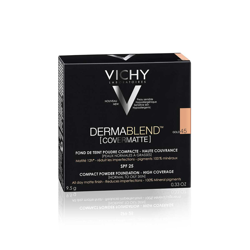 DERMABLEND POLVO COMPACTO COVERMATTE #45 GOLD 9.5GR