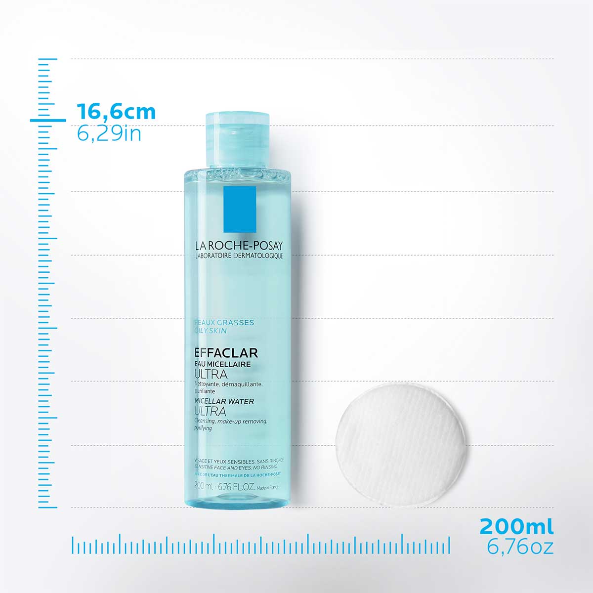 EFFACLAR AGUA MICELAR DESMAQUILLANTE 200ML