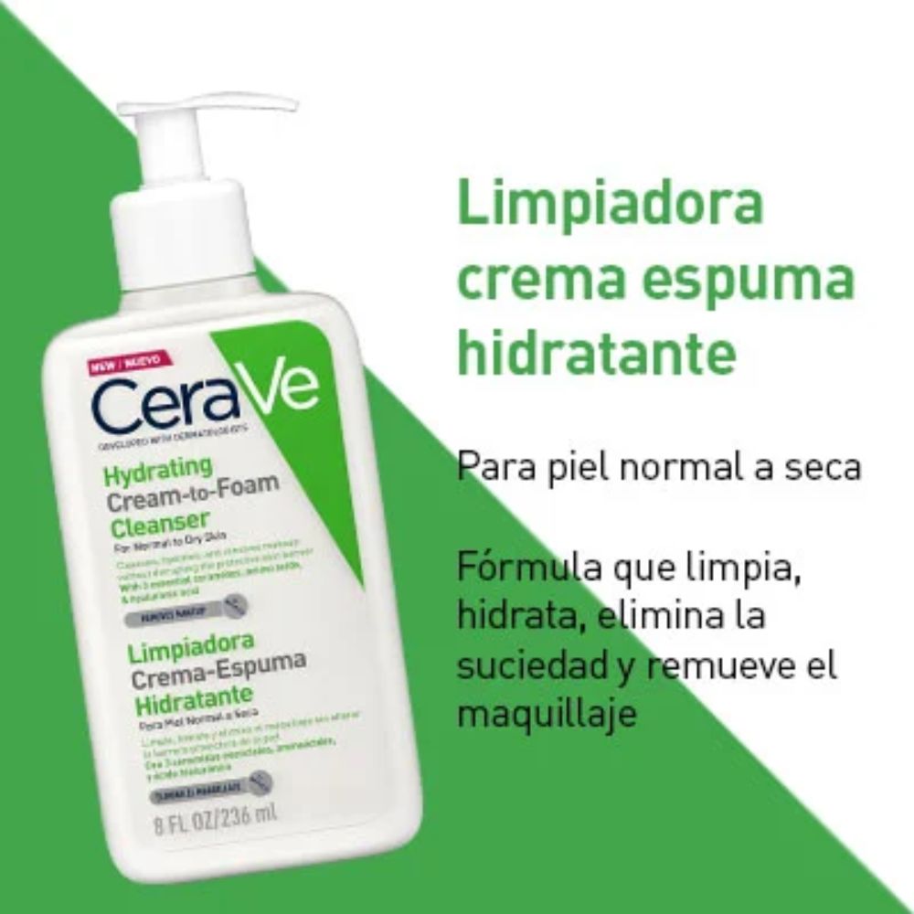 CERAVE CREMA ESPUMA HIDRATANTE 236ML