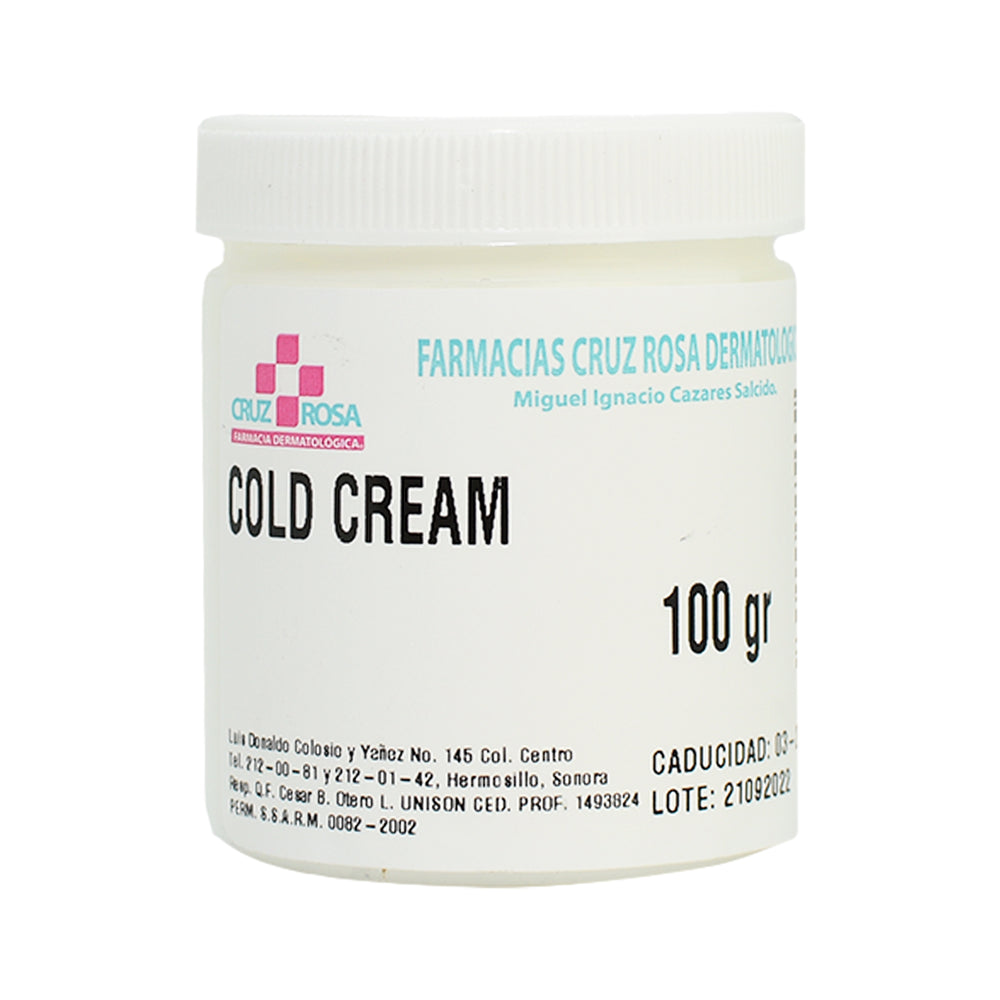 COLD CREAM 100GR - FARMACIA CRUZ ROSA | Farmacia Dermatológica Cruz ...